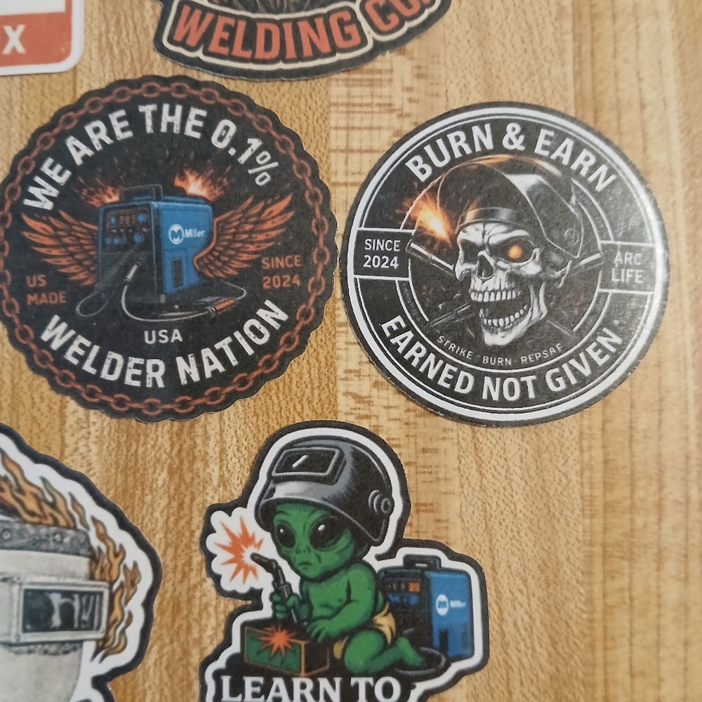 Welding Sticker Pack — Bold Multi-Color Set - Picture 2 of 5